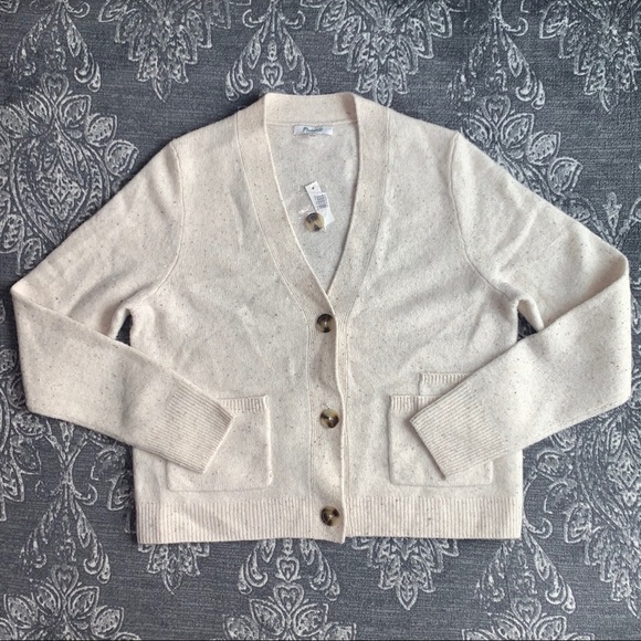 Madewell Sweaters - Madewell Shrunken Merino Wool Cardigan Sweater L